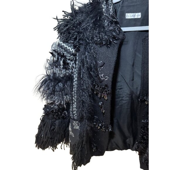 Zaharoff Women's Jacket with Fur Stripes and embellishments - Picture 5 of 6